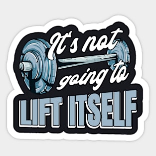 Dumbbell Weightlifter Motivation Sticker